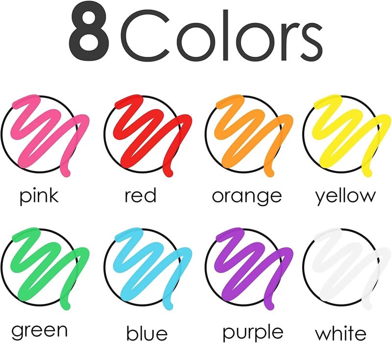 Timart Extra Fine Tip Chalk Markers (8 Pack 1mm Point), Liquid Chalk Pens - Dry Erase Marker Pens for Blackboard, Chalkboards, Windows, Glass, Bistro, Cars, Signs, Chalkboard Labels Included - Image 2